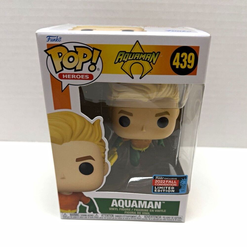 Funko Pop! Heroes DC Super Heroes Aquaman #439 2022 Fall Con Exclusive LE